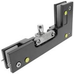 Pernio y bisagra L-fija superior de aluminio para puerta de cristal para cierrapuertas de suelo - LK08300 - 03