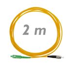 Cable de fibra óptica FC/PC a SC/APC monomodo simplex 9/125 de 2 m OS2 - FL02300 - 02
