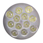 Foco LED de raíl 12W blanco frío día 100x190mm blanco marfil - NF09900 - 02