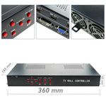 Videowall matriz de vídeo de 9 pantallas 3x3 HDMI DVI CVBS VGA - YR04300 - 02