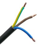 Cable de alimentación eléctrico H05VV-F 5m de enchufe schuko recto a bornes 3x1.50mm² - FE00800 - 03