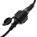 Prolongador de cable eléctrico schuko macho a hembra de 2 m negro IP44 - CG00100 - 04