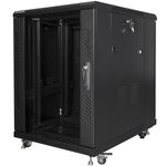 Armario Rack 19" de pie 15U F800 600x800x905mm negro Lanberg - WL52100 - 05