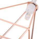Guirnalda de luces LED de 1 m de color blanco cálido con carcasa de forma geometrica y con funcionamiento por pilas - GI05100 - 07