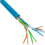 Bobina de cable de red ethernet Cat. 5e UTP CCA de 305 m rígido de color azul LCU5-10CC-0305-B - LN15600 - 01