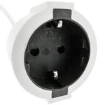 Prolongador de cable eléctrico schuko macho a hembra de 15 m blanco - CH00500 - 02