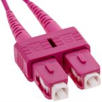 Cable de fibra óptica OM4 multimodo MMF duplex 50µm/125µm SC-SC de 15m - FP03800 - 02