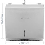 Dispensador de toallas de papel para baño en acero inoxidable - KS06500 - 03
