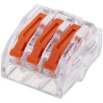 Bloque conector de empalme de 3 tomas para cable 2,5mm (5 Pack) - TB10500 - 07