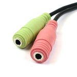 Adaptador de audio CTIA para auricular y micrófono minijack 3.5 - AY04800 - 02