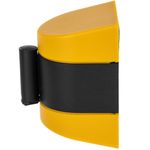 Fijación de pared negro amarillo con 5m de cinta retráctil roja - BB02800 - 02