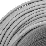 Bobina de cable de red ethernet Cat. 6a FTP CCA de 100 m rígido de color gris - LN07300 - 05