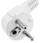 Cable de alimentación eléctrico H05VV-F 5m de enchufe schuko a bornes 3x1.50mm² blanco - FE03300 - 06