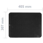 Alfombrilla escurreplatos de silicona 405x307 mm negra - KT14200 - 02