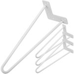 Pies para mesa y mueble Patas en acero 2 varillas 41 cm blanco 4-pack - SA84800 - 01