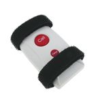 Pulsador emisor transmisor para sistema de llamada inalámbrico con cinta 200m 2 teclas - QI04200 - 01