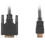 Cable HDMI Lanberg CA-HDDV-10CC-0005-BK HDMI de tipo macho a DVI-D macho Single Link 0.5m Negro - HD20000 - 02