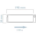 Rollo bobina de 110 etiquetas adhesivas compatibles con Dymo S0722470 y 99018 190x38mm - KT05200 - 02