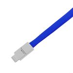 Cinta para colgar tarjeta de identificación al cuello azul marino - SY04500 - 02