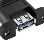 Cable USB 3.0 tipo A Macho acodado a USB tipo A Hembra para Panel 50 cm - UB10400 - 02