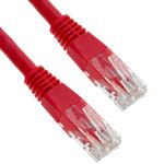 Cable de red ethernet Cat. 6 UTP de 1 m de color rojo - RJ00300 - 01