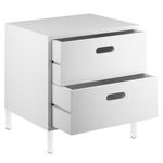 Pies cuadrados para mesa y mueble. Patas en acero negras de 10cm 4-pack - IO05200 - 10