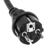 Prolongador de cable eléctrico schuko macho a hembra de 2 m negro IP44 - CG00100 - 02