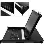 Consola KVM rack 19" de 1 puerto de RackMatic con teclado español - RK00100 - 02