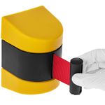 Fijación de pared negro amarillo con 5m de cinta retráctil roja - BB02800 - 04
