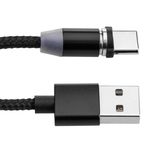 Cable de Carga 2 en 1 USB-A 2.0 macho a conectores USB-C y Micro USB magnéticos 1 m trenzado - UH10100 - 05