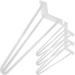 Pies para mesa y mueble Patas en acero 3 varillas 41 cm blanco 4-pack - IN05700 - 01