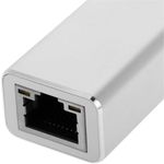 Conversor de USB-C 3.0 a 3xUSB 3.0 y Ethernet RJ45 color plata - RA00800 - 03