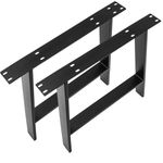 Pies rectangulares para mesa. Patas en acero negro 695 x 85 x 730 mm 2-pack - IP03100 - 08