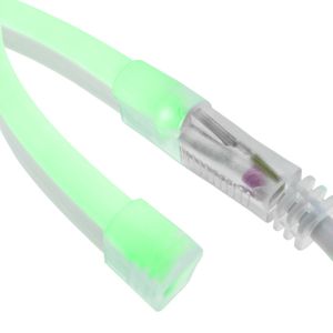 Tira luz flexible LED Neón Flex LNF 16x8mm 220VAC de 50m verde