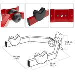 Gancho de pared para colgar la bicicleta del chasis en horizontal - BK05700 - 02
