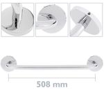 Toallero barra para pared cromado 580x60x74mm modelo Renne - KS30800 - 02