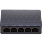 Conmutador gigabit ethernet LAN mini Switch 10/100/1000Mbps de 5 puertos UTP RJ45 - RH03100 - 02