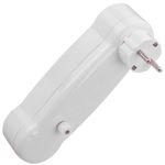 Multiplicador adaptador de clavija enchufe schuko triple blanco con interruptor - IA08700 - 03