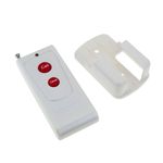 Pulsador emisor transmisor para sistema de llamada inalámbrico con cinta 200m 2 teclas - QI04400 - 02