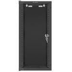 Armario Rack mural 10" 12U F310 280x310x603mm pared desmontado DIY negro Lanberg - TR18000 - 04