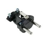 Clavija Schuko (Recto Macho Negro) - CM04200 - 05
