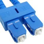 Cable de fibra óptica SC/UPC a SC/UPC monomodo duplex 9/125 de 75m - FI08200 - 02
