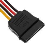 Cable alimentación SATA 15PM a SATA 15PM y MOLEX 4PM de 25cm - DL02700 - 04
