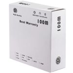Bobina de cable de red ethernet Cat. 6a UTP CCA de 100 m rígido de color gris - LN07100 - 04