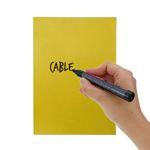 Cartel etiqueta magnética flexible amarillo A4 con imán - SY07100 - 04
