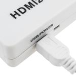 Conversor HDMI a VGA con audio estéreo analógico color blanco - HC07100 - 05