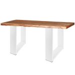 Pies rectangulares para mesita y banqueta. Patas en acero blanca 300 x 80 x 430 mm 2-pack - S035800 - 05