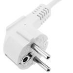 Cable de alimentación eléctrico IEC-60320 C5 a schuko macho de 1.8 m blanco - FB09500 - 06