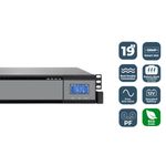 SAI Phasak 1000VA Online Rack LCD - PH 9310 - 03