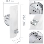 Recogedor de metal para persiana con frontal de plástico en color blanco - BS21200 - 02